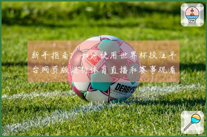 新手指南：如何使用世界杯投注平台网页版进行体育直播和赛事观看